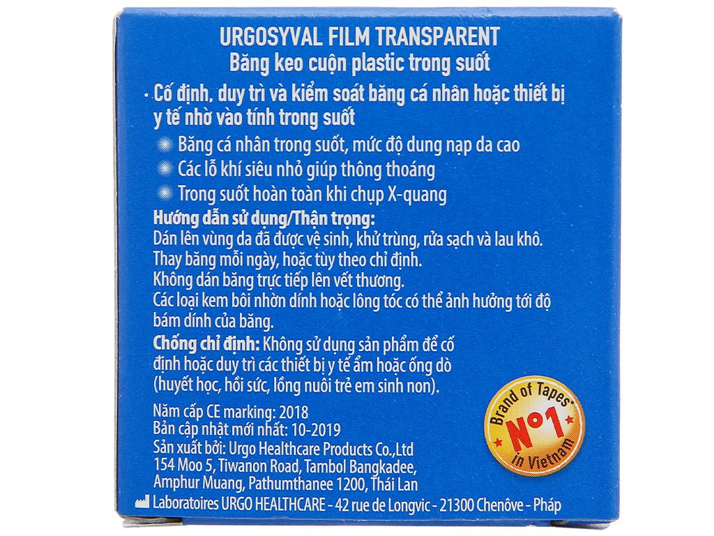 bang-keo-urgo-syval-film-transparent-trong-suot-cuon-2-5cm-x-5m-3 cuộn bông y tế cá nhân syval hình 5